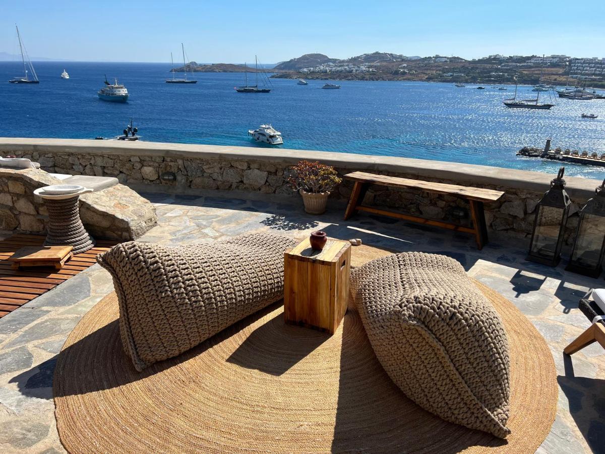 Beachfront Mykonos Guest House オルノス エクステリア 写真