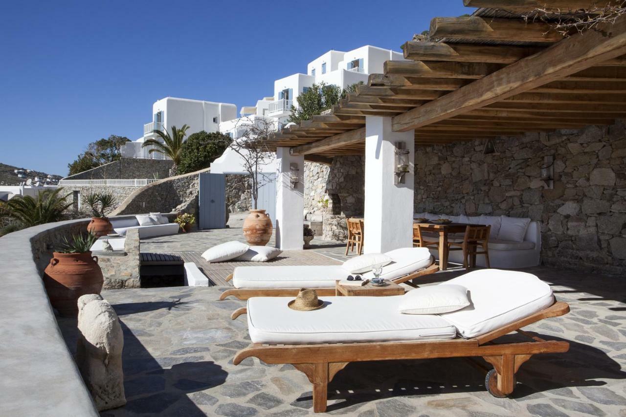 Beachfront Mykonos Guest House オルノス エクステリア 写真