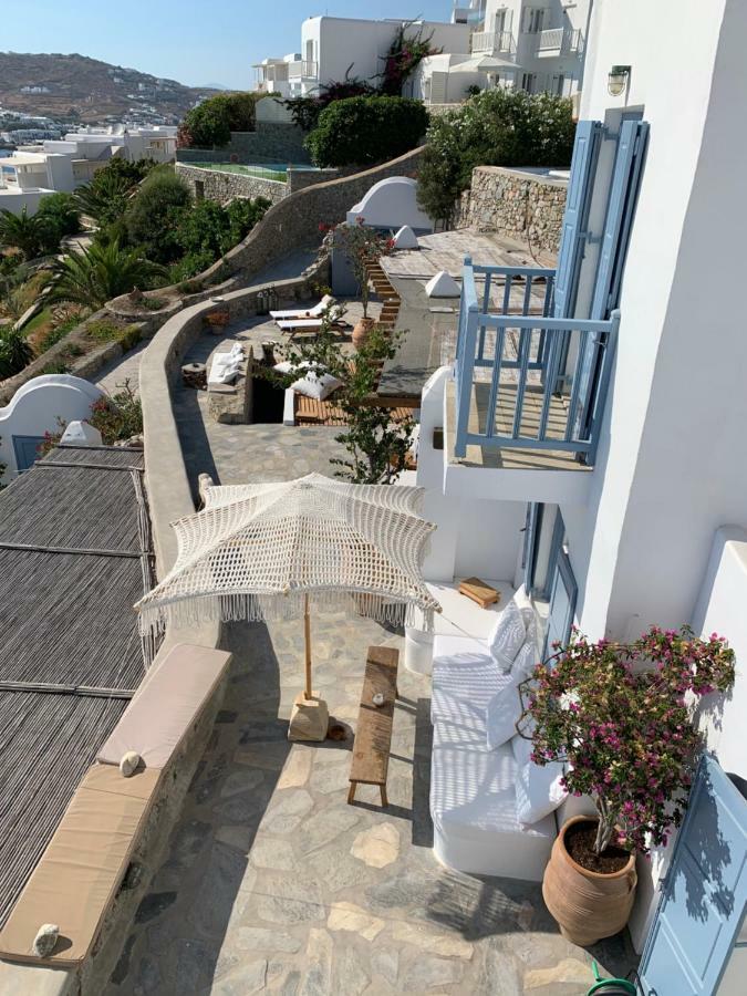 Beachfront Mykonos Guest House オルノス エクステリア 写真